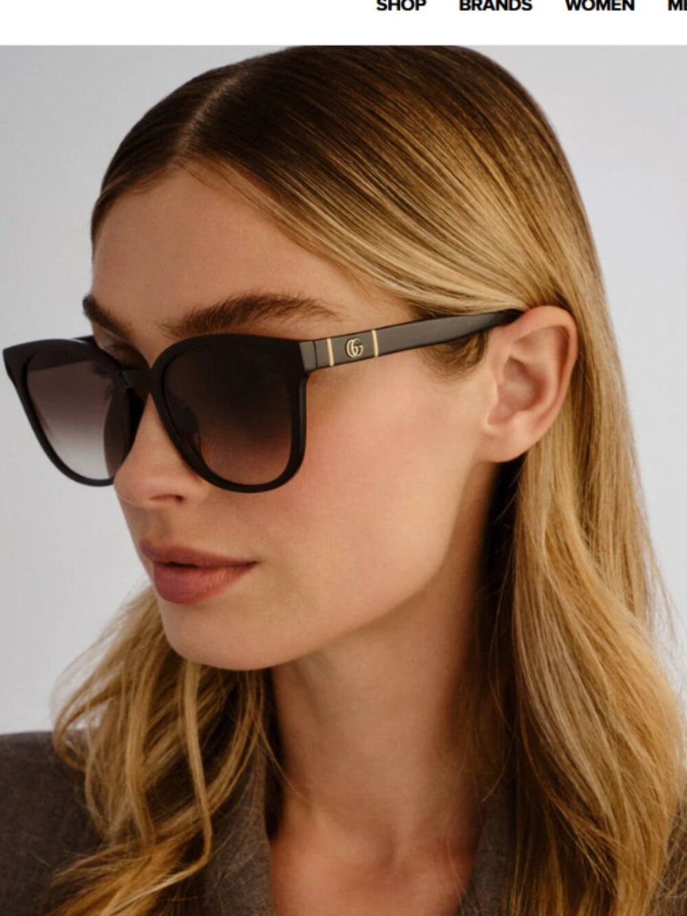 NIB Gucci Classic Black Sunglasses - Picture 2 of 11